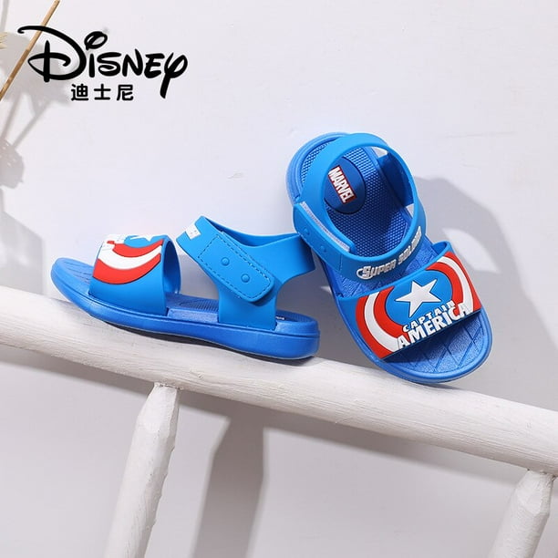 Chanclas de Disney de verano para interiores, antideslizantes, con dibujos animados para niños, chanclas para el hogar, sandalias de playa para exteriores para niñas, 190-plantilla de 18,5 CM Gao Jinjia LED