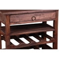 thumbnail image 2 of Pemberly Row Cottage Wood Wine Server with Drawer in Raftwood Brown, 2 of 5