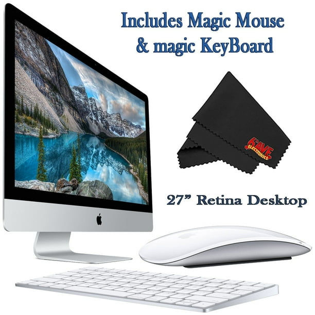 Apple Imac Mk4ll A 27 Inch Retina 5k Display Desktop 3 3ghz 8gb 2tb Fusion Drive Mac Essentials Lifetime Online Support Magic Keyboard And Magic Mouse Walmart Com Walmart Com