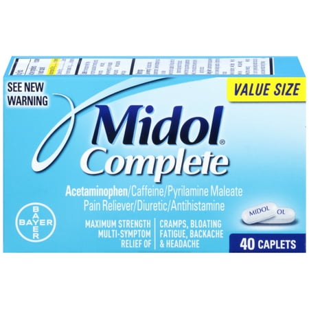 Midol Complete Multi-Symptom Relief Caplets, 40 Ct