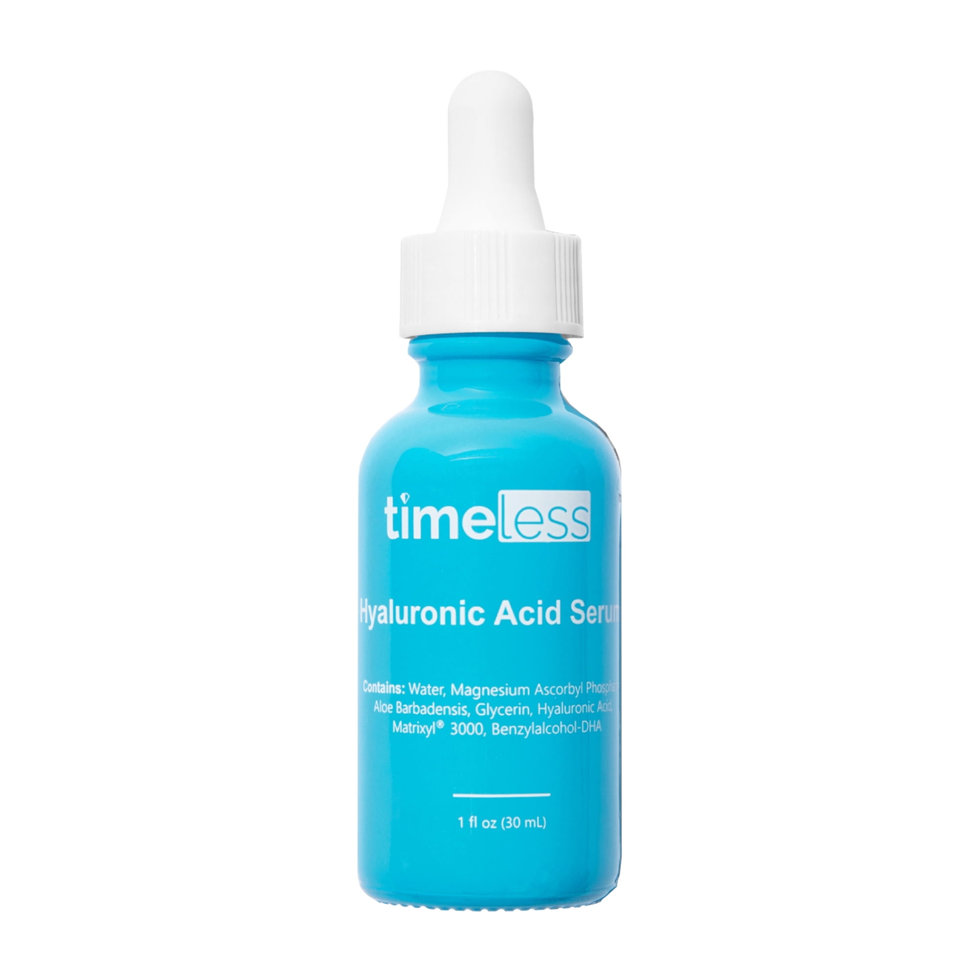Timeless Skin Care Hyaluronic Acid - Hydrating Face Serum for Personal Care - Fragrance-Free Hyaluronic Acid Serum with Vitamin C & Matrixyl 3000 - 1 fl oz