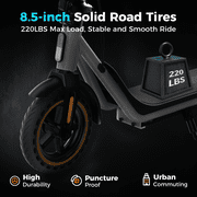 500W Electric Scooter for Adults Teens, Max 19 Miles Range 19 Mph, Portable Commuting Escooter, Smart APP Foldable E-Scooter, Cruise Control