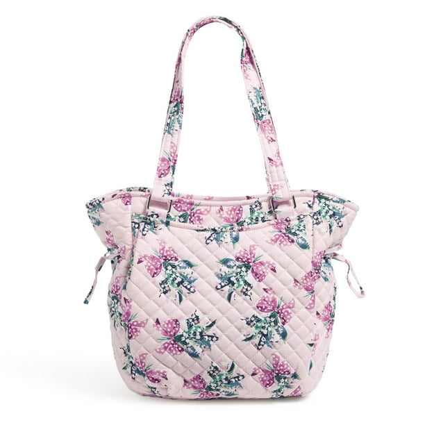 Vera Bradley Women's Cotton Glenna Satchel Happiness Returns Pink