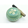 thumbnail image 4 of 5 Inches Tibetan Hand Printed Singing Bowl Set - for Meditation, Healing, Mindfulness, Relaxation By GK&CO. Including free Wooden Mallet/Strike and Silk Made Cushion (Green Color), 4 of 4