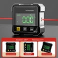 thumbnail image 2 of SharkTRUE 4-Sided Magnetic Digital Angle Finder Inclinometer with Backlit LED, High Precision ±0.2°, USB Rechargeable Level Box for Construction/Carpentry/Metal Fabrication, 2 of 9