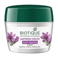 thumbnail image 1 of Crema de Día Nutritiva Bio Saffron Dew Biotique 175gm para Todo Tipo de Piel, 1 of 2