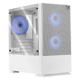 thumbnail image 1 of Gabinete Gamer XTREME PC GAMING Air Flow Micro Torre Micro ATX 3 FAN Mesh Cristal Templado ARGB Blanco, 1 of 6