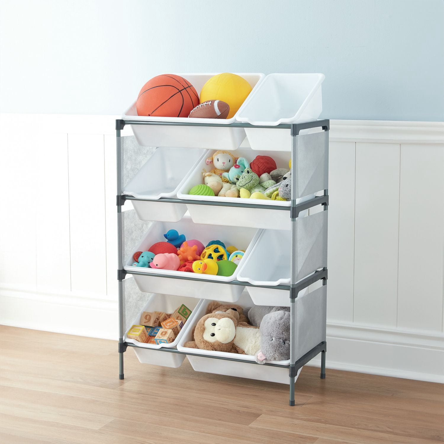 Mainstays Kids Rangement pour jouets à 8 bacs