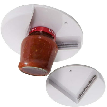 

Kitchen Universal Grip Jar Opener Under Cabinet Lid Opener Opens Any Size Type of Lid for Arthritis Weak Hands and Seniors