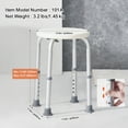thumbnail image 4 of VEVOR Shower Chair for Inside Shower, Adjustable Height Shower Stool, Non-Slip Bench Bathtub Seat, 300 lbs Capacity, 4 of 9