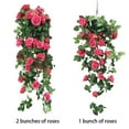 thumbnail image 3 of Darzheoy Artificial Hanging Flowers for Outdoor, Rose Fake Hanging Plant for Outdoor Home Wedding Garden Yard Hanging Baskets Garland Orchid Bunch Decoration, 3 of 3