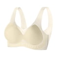 thumbnail image 5 of WCJM Up To 50% Off Bra Wirefree Sports Bras Nylon,Spandex Bra Beige,L, 5 of 5