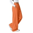 thumbnail image 5 of Zpzdpjkx Womens Wide Leg Sweatpants High Waisted Baggy Joggers Pants Fashion Outfits Teen Girl Drawstring Athletic Trousers, 5 of 8