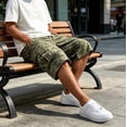 thumbnail image 6 of Cargo Shorts for Men Relaxed Fit Outdoor Knee Length Camo Shorts Drawstring Hiking Short with Pockets, XL, 6 of 8