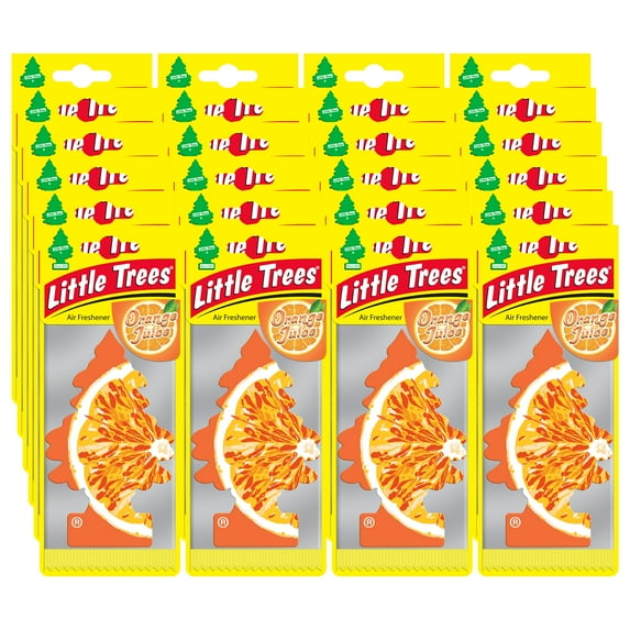 Little Trees Car Air Freshener ORANGE JUICE Scent Home Room Office Odor Eliminator (24-Pack)