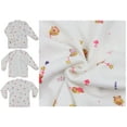 thumbnail image 4 of ToBeInStyle Girl's 4-Pack Long Sleeve Ultra-Soft Cotton Kimono Wrap Top w/ Mittens - Cute Characters - 3-6 Months Old, 4 of 6