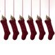 thumbnail image 1 of Paquete de 6 calcetines navideños exclusivos de punto color burdeos de 18" Xemadio SNSDFLD1246, 1 of 5