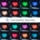 thumbnail image 5 of Lámpara LED en forma de corazón, impresión 3D, regulable en 16 colores, control remoto e interruptor táctil, recargable por USB, lámpara de noche para dormitorio, sala de estar, cafetería, 5 of 5