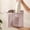 Pink, variant on Travel Toiletries Bag Luggage Organizer Mesh Underwear Storage Case with Handle, Non Woven Breathable Compact Carry Pouch for Packing Socks Accessories, 13x12 Inch, Gray or Pink