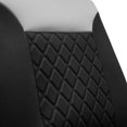 thumbnail image 6 of FH Group Neosupreme Front Bucket Seat Covers Auto Car SUV Gray Black w/ Free Air Freshener - 2 Front Seats, 6 of 7