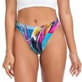 thumbnail image 1 of Balery Tropical Flamingo Summer Tangas de Algodón para Mujer con Estampado – Ropa Interior Sexy, Transpirable, G-string-X-Large, 1 of 6
