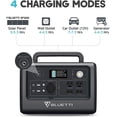 thumbnail image 2 of Bluetti Portable Power Station, EB55 Solar Generator ,W/Carry Bag 537Wh Capacity ,700W AC Output, for Home House Use,Emergency,Outdoor Camping, 2 of 8