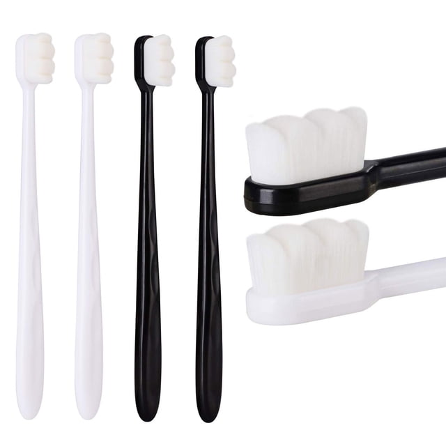 Cepillo de dientes extrasuave, cepillo de dientes para adultos de cerdas ultrasuaves Cerdas de hilo dental 15000 Buen efecto de limpieza para dientes sensibles Recesión de las encías orales brillar Hogar