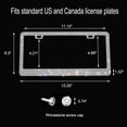 thumbnail image 4 of  2 Pack Bling License Plate Frames, Rhinestone License Plate Frame, Diamond Sparkle Glitter Stainless Steel Car Plate Frame, 4 of 5