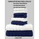 thumbnail image 2 of 8 Piece Towel Set Turkish Cotton Bathroom Super Absorbent 4 Square Towel 2 Face Towel 2 Bath Towel Set Hotel Beauty Salon Sauna, 2 of 5