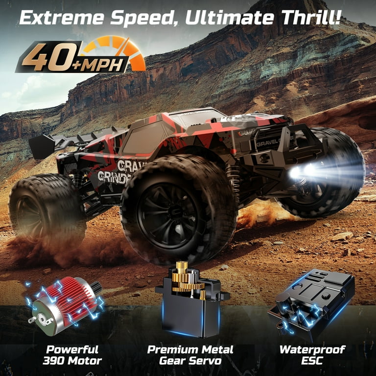 RC Car 1/16 High Speed Remote Control Car 4WD off Road RC Truck Vehicle 30+ MPH for Adults Gifts for Kids Play Outdoor 2 Batteries