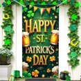 thumbnail image 1 of Decoraciones del Día de San Patricio, cortina de puerta del Día de San Patricio, adecuada para suministros de fiesta grandes, habitación, jardín, decoración navideña, fondo, pancartas de festival de p, 1 of 6