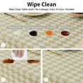 thumbnail image 4 of Luxury diamond coffee table cloth, water and oil repellent coffee table cloth, no washing, 140*220cm, fruit green, 4 of 6