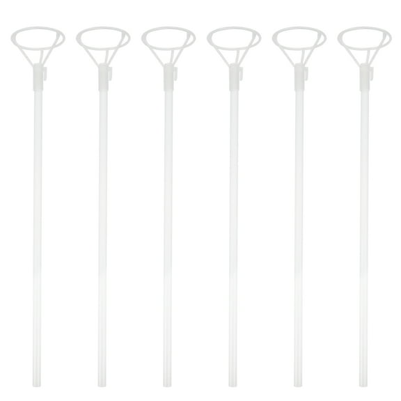 Worgeous Clear Plastic Balloon Sticks for Parties and Festivals, Easy Balloon Holder, 50 Pieces Pack