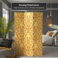 thumbnail image 2 of Oriental Furniture 6 ft. Tall Double Sided Damask Room Divider - 3 Panel, 2 of 5