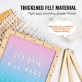 thumbnail image 4 of 10"x10" LED Gradient Felt Letter Board - Changeable Message Sign with 510 Letters & Stand for Home, Office, Weddings (Warm Light, Baby Announcements, Decor), 4 of 11