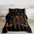 thumbnail image 2 of Feelyou Brown Initial A Letter Bedding Set, Rustic Western Plant Twin Comforter Sets, 2pcs, 2 of 8