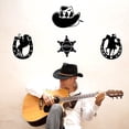 thumbnail image 4 of Cowboy Boots Wall Decals Cowboy Hats Vinyl Wall Stickers Rustic Western Wall Decor Cowboy Riding Horse Wall Decorations for Club Home Bedroom Decorations Wall Sticker Vinyl Transfer DIY, 4 of 9
