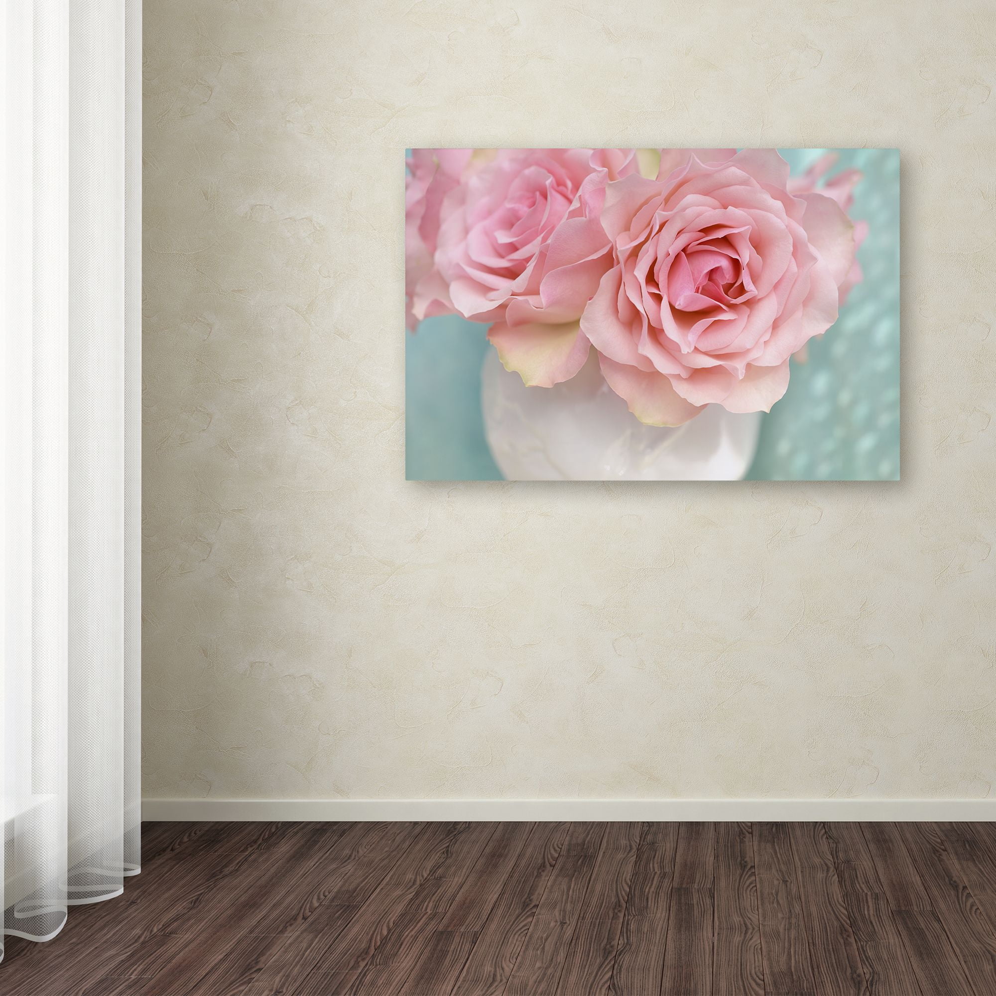 Trademark Fine Art Floral Canvas Art ' Pink Rose Bouquet ' by Cora Niele