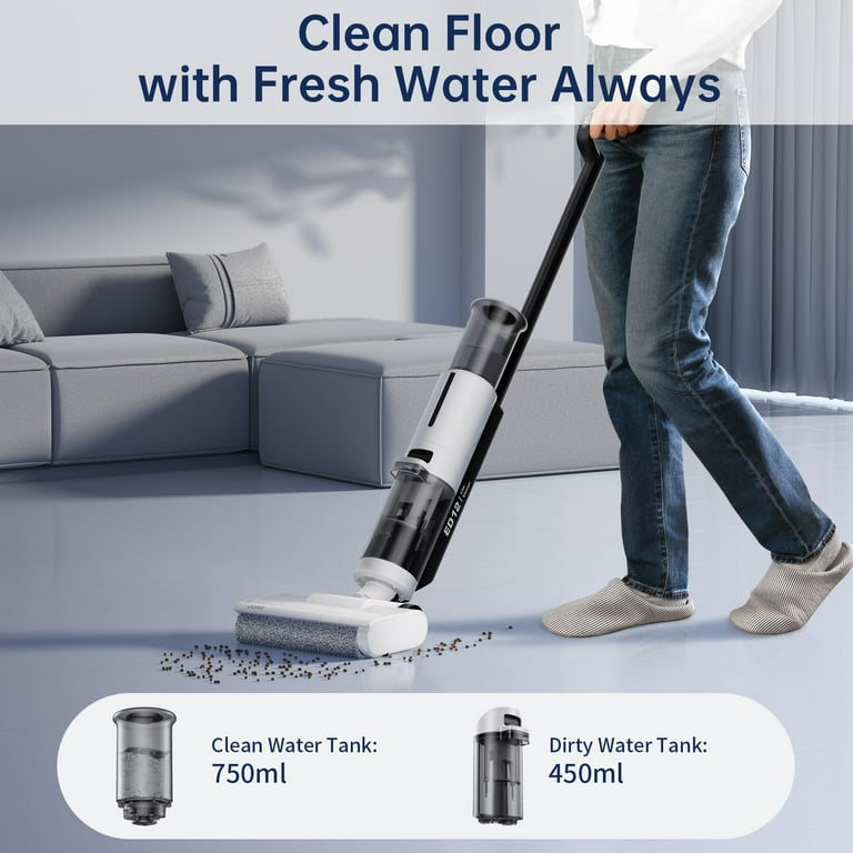 JONR ED12 Lite Wet Dry Vacuum Cleaner, 1mm Edge Cleaning Brush