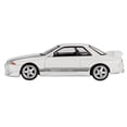 thumbnail image 2 of Nissan Skyline GT-R (R32) RHD  "Veilside Combat C-I" White with Gray Stripes Limited Edition 1/64 Diecast Model Car by Mini GT, 2 of 7
