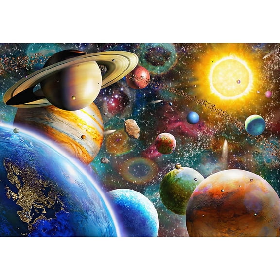 Jigsavvy Jigsaw Puzzles 1000 Pieces for Adults, Families (Space Traveler, Solar System) Pieces Fit Together Perfectly