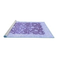 thumbnail image 2 of Ahgly Company Machine Washable Indoor Rectangle Oriental Blue Traditional Area Rugs, 7' x 10', 2 of 4