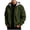 Army Green, variant on Mens Corduroy Hooded Sweater Coat Long Sleeve Drawstring Multi Pocket Jackets Ribbed Knit Loose Warm Winter Streetwear Tops
