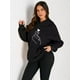 thumbnail image 2 of Sudadera Hoodie Deportiva Con Capuchaletra De Mujer Impresa, 2 of 8