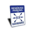 thumbnail image 3 of Kayaker Parking Novelty Sign, Metal Wall Decor - 10x14 inches, 3 of 4