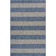thumbnail image 1 of LR Resources CATAL81504NVG1A30 Coastal Stripes Indoor & Outdoor Accent Rectangle Area Rug, 1 of 1