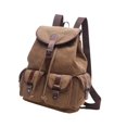 thumbnail image 1 of Milaget Canvas Backpack Adjustable Shoulder Strap for Teen Girls Drawstring Rucksack Coffee Color, 1 of 9