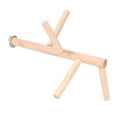 thumbnail image 2 of Cuerdas de algodón, soporte colgante de madera para loros, columpio, accesorio para jaula de pájaros de juguete, 2 of 8