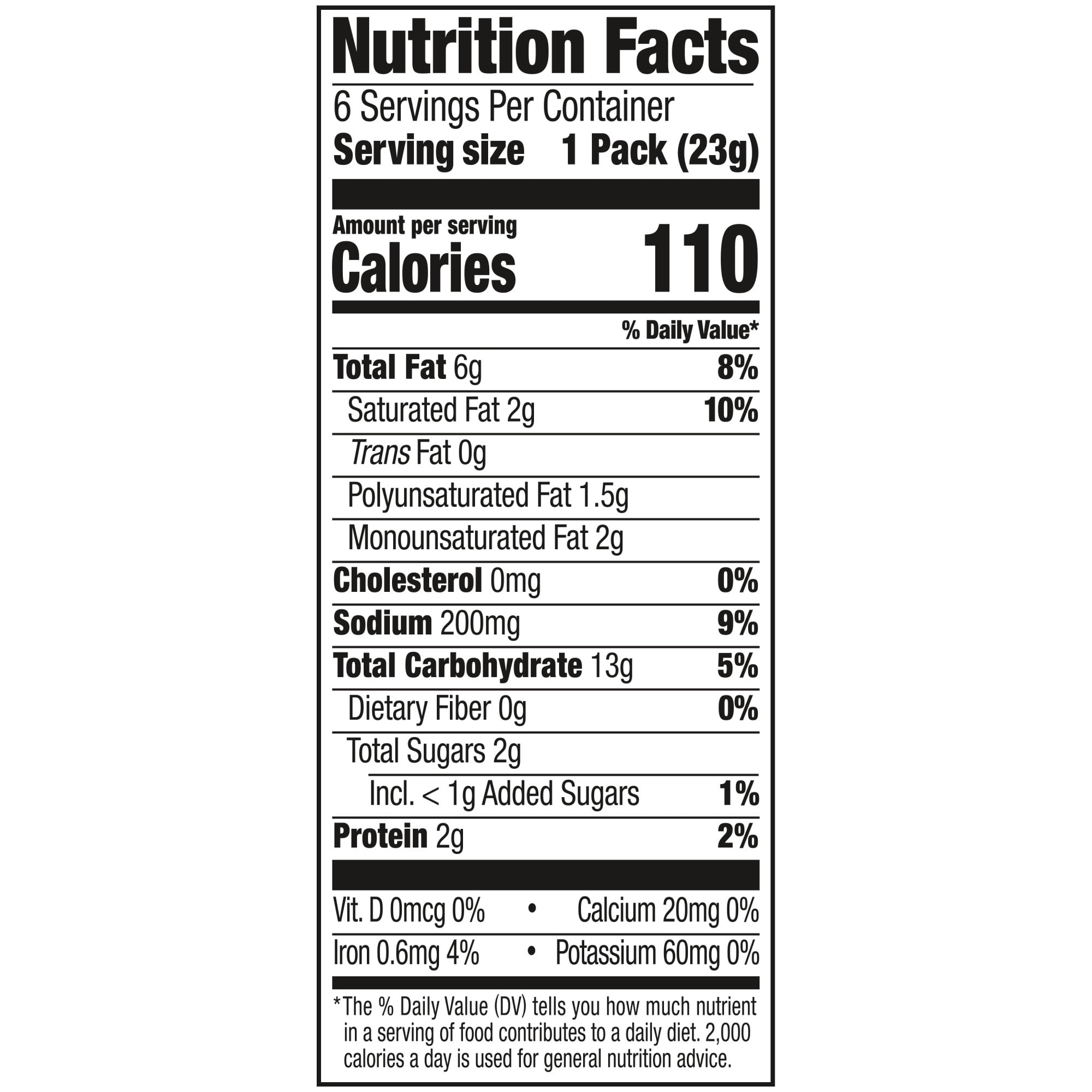 Lance Sandwich Crackers, Toasty Cheddar, 6 Individually Wrapped Packs, 4 Sandwiches Each