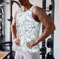 thumbnail image 5 of Gukieu Dragonfly Print Men's Quick Dry Fitness Vest, Round Neck Sleeveless Fitness Bodybuilding Top-3X-Large, 5 of 7